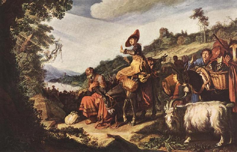 LASTMAN, Pieter Pietersz. Abraham's Journey to Canaan sg oil painting image
